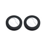 Spira Brass Euro Profile Escutcheon Black/Chrome - Polished Chrome