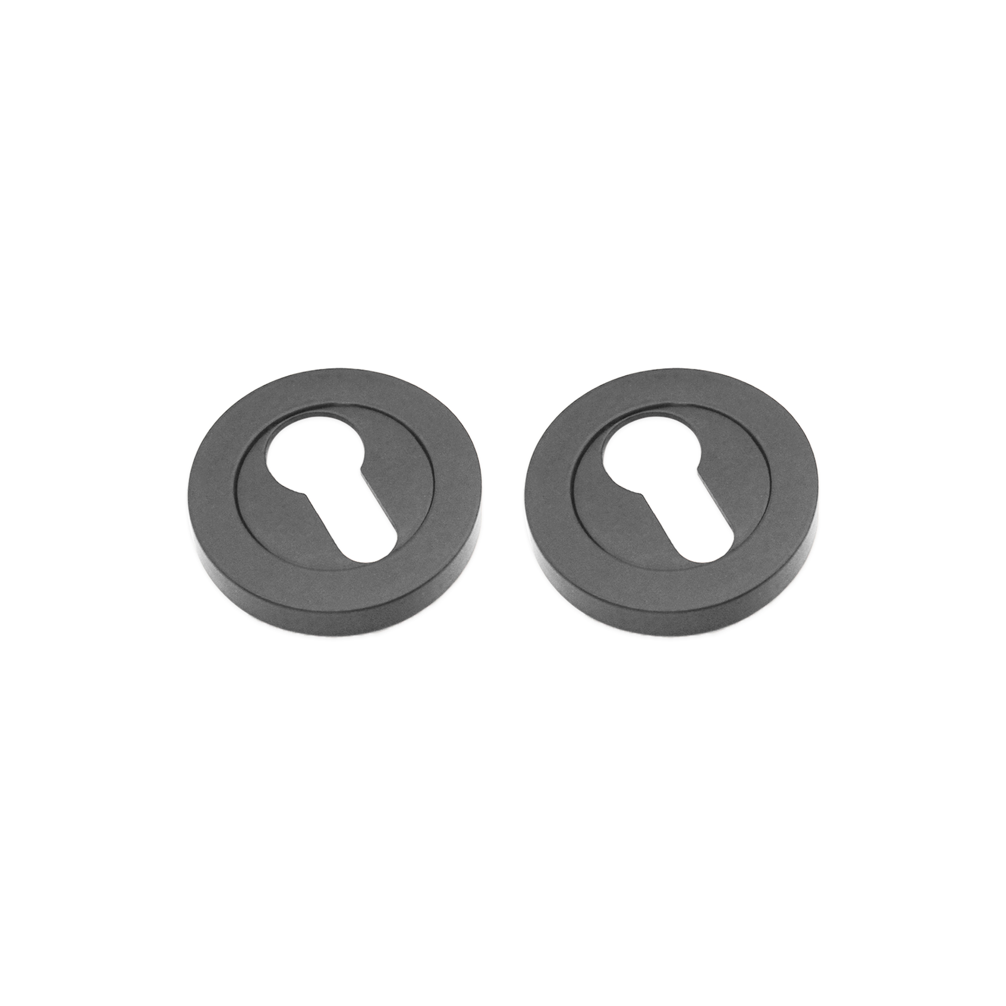 SB3104BLK_1.jpg Spira Brass Euro Profile Escutcheon Matt Black - Image 1