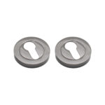 Spira Brass Euro Profile Escutcheon Black Nickel - Brushed Nickel