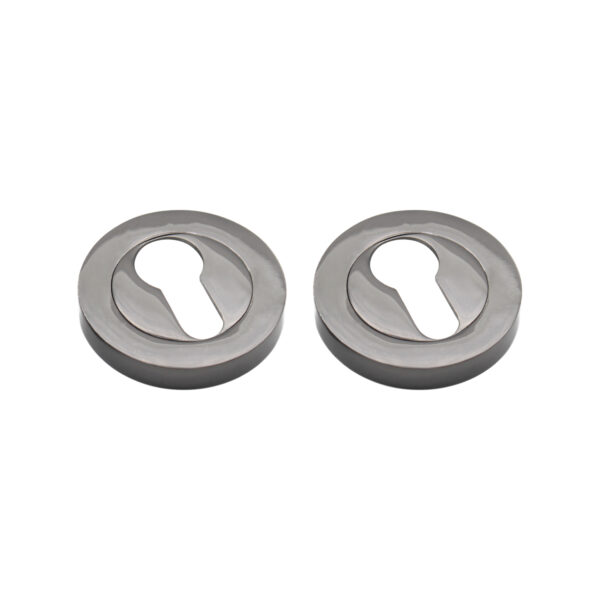 Spira Brass Euro Profile Escutcheon Black Nickel - Brushed Nickel