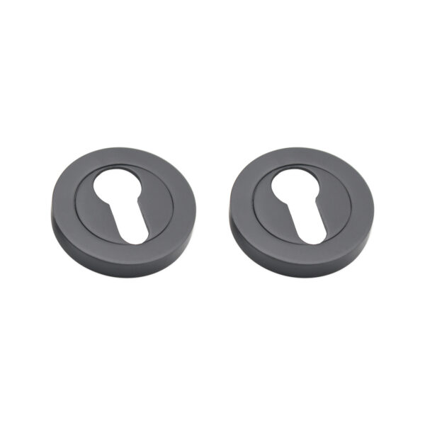 Spira Brass Euro Profile Escutcheon Gunmetal Grey - Gun Metal Grey