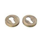 Spira Brass Euro Profile Escutcheon Matt Antique