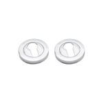 Spira Brass Euro Profile Escutcheon Polished Chrome