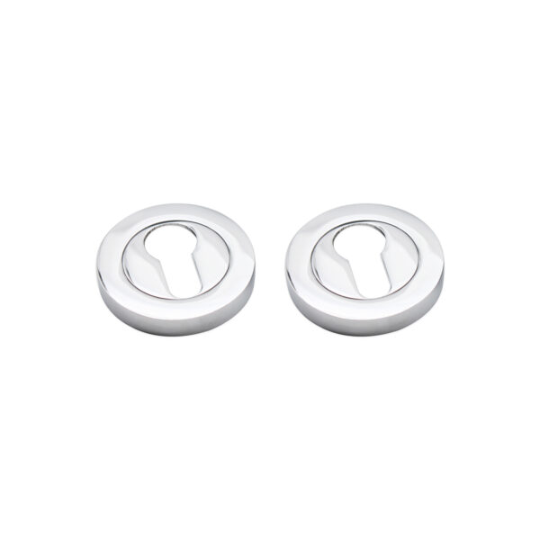 Spira Brass Euro Profile Escutcheon Polished Chrome