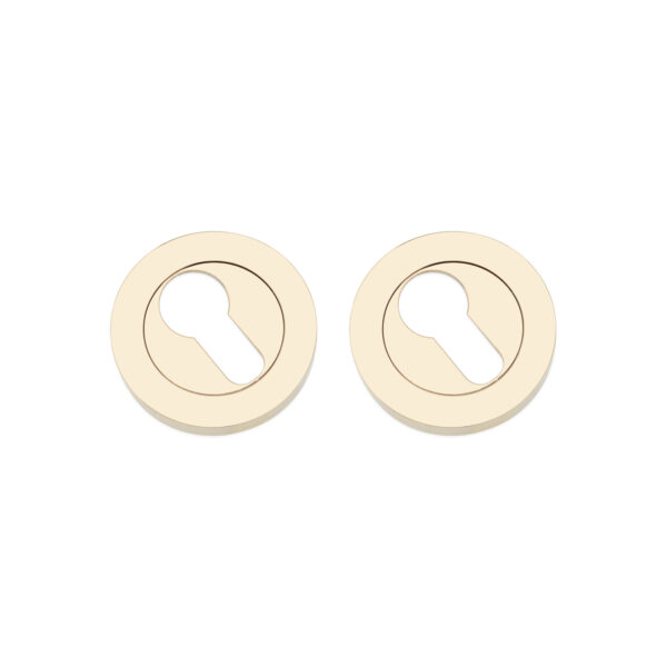Spira Brass Euro Profile Escutcheon PVD Brass