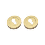 Spira Brass Euro Profile Escutcheon Satin Brass