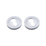 Spira Brass Euro Profile Escutcheon Satin Chrome