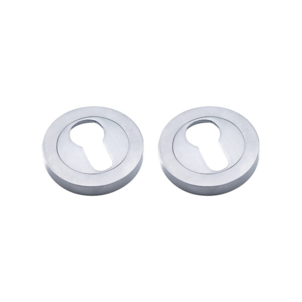 Spira Brass Euro Profile Escutcheon Satin Chrome