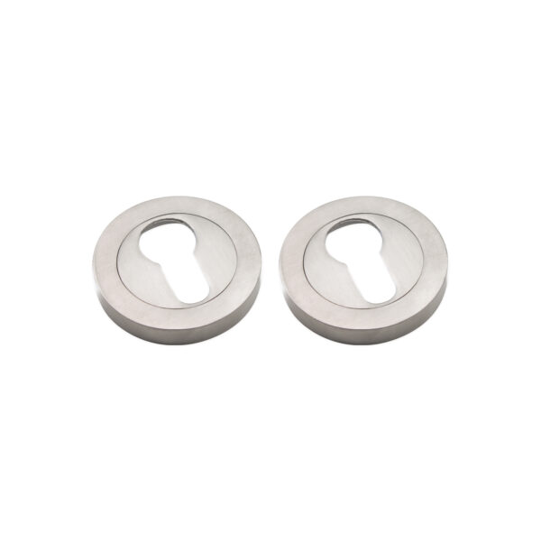 Spira Brass Euro Profile Escutcheon Satin Nickel