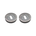 Spira Brass Oval Standard Escutcheon Black Nickel - Brushed Nickel