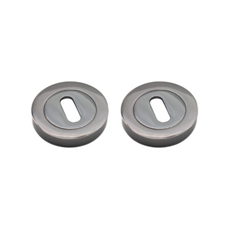 Spira Brass Oval Standard Escutcheon Black Nickel - Brushed Nickel