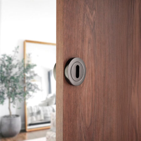 Spira Brass Oval Standard Escutcheon Black Nickel - Brushed Nickel - Image 3
