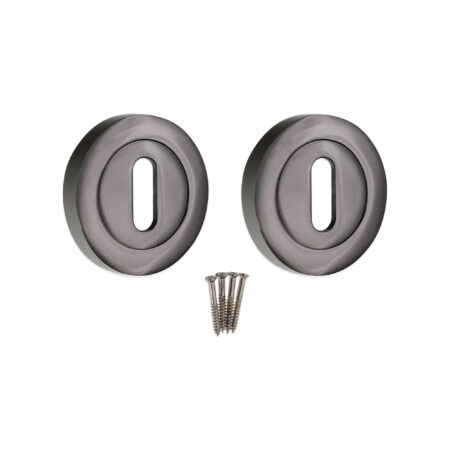 Spira Brass Oval Standard Escutcheon Black Nickel - Brushed Nickel - Image 4