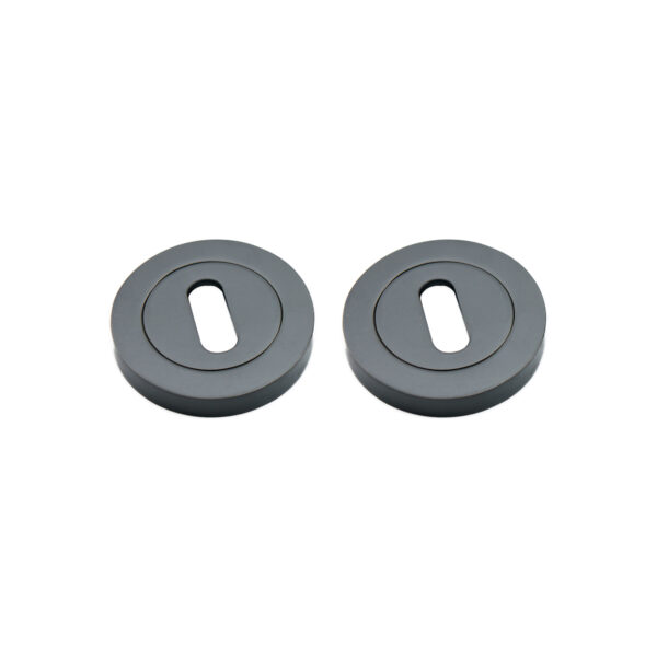 Spira Brass Oval Standard Escutcheon Gunmetal Grey - Gun Metal Grey
