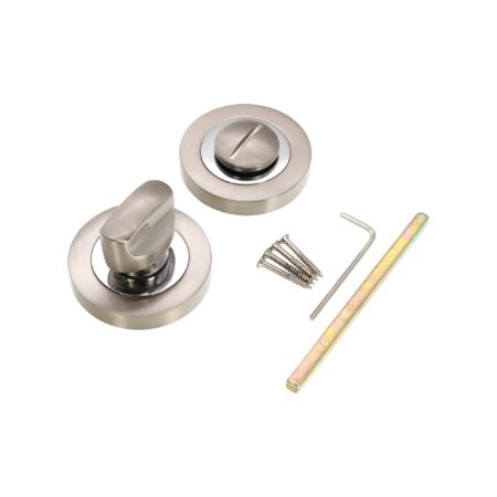 Spira Brass Brass Standard Turn & Release Dual Tone Door Hardware - Image 4