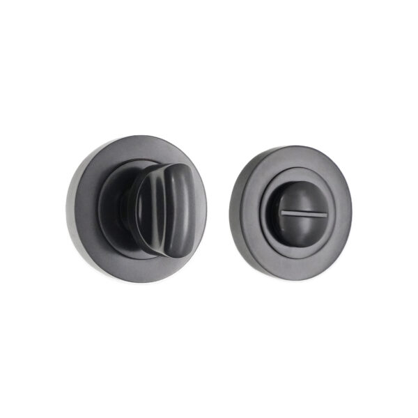 Spira Brass Brass Standard Turn & Release Gunmetal Grey Door Hardware - Gun Metal Grey