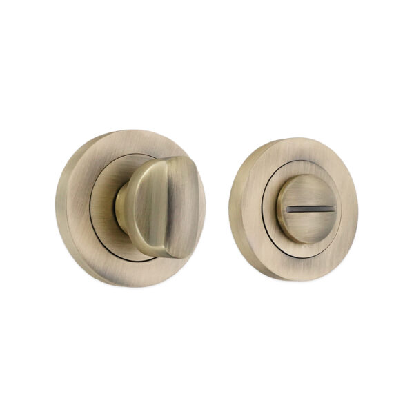 Spira Brass Brass Standard Turn & Release Matt Antique Door Hardware