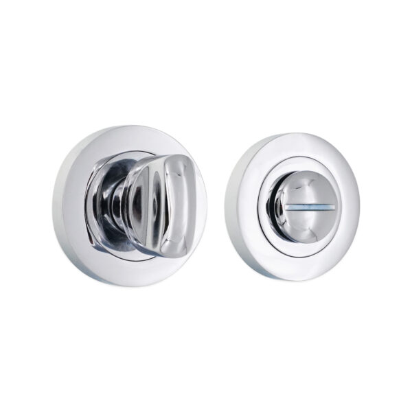 Spira Brass Polished Chrome Standard Turn & Release Door Hardware