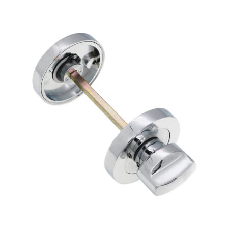 Spira Brass Polished Chrome Standard Turn & Release Door Hardware - Image 2