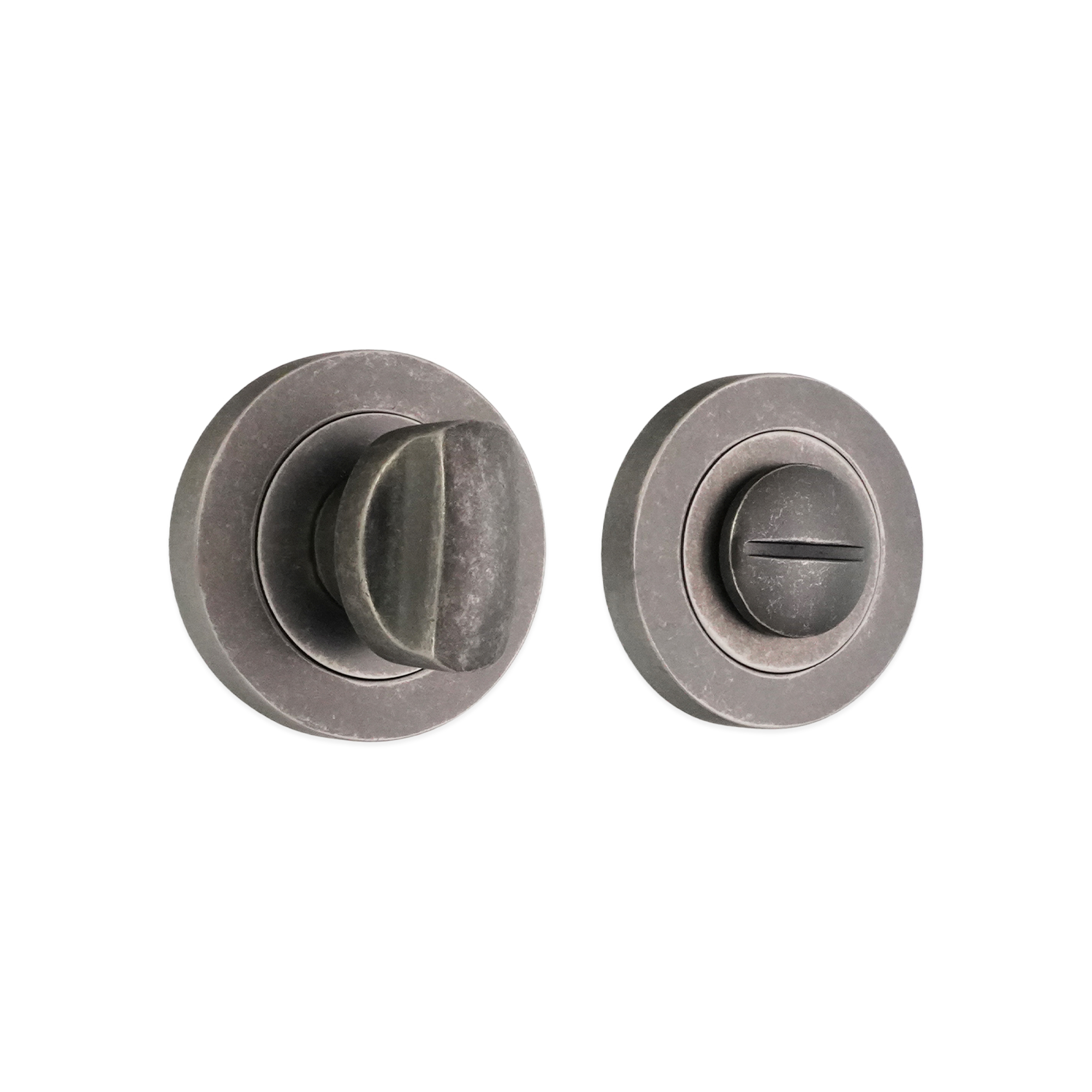SB3106PEW_1-2.jpg Spira Brass Pewter Standard Turn & Release Door Hardware - Image 1