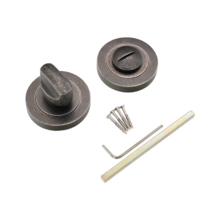 Spira Brass Pewter Standard Turn & Release Door Hardware - Image 4