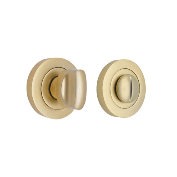 Spira Brass Satin Brass Standard Turn & Release Door Hardware