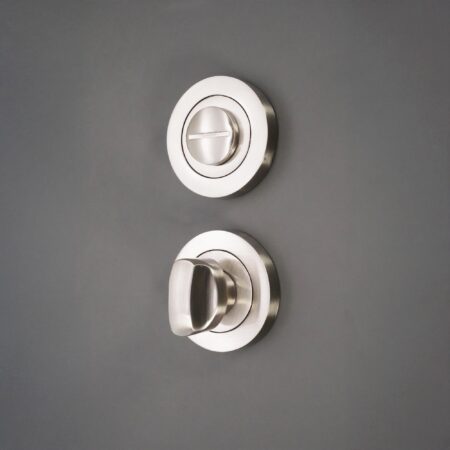 Spira Brass Satin Nickel Standard Turn & Release Door Hardware - Image 3