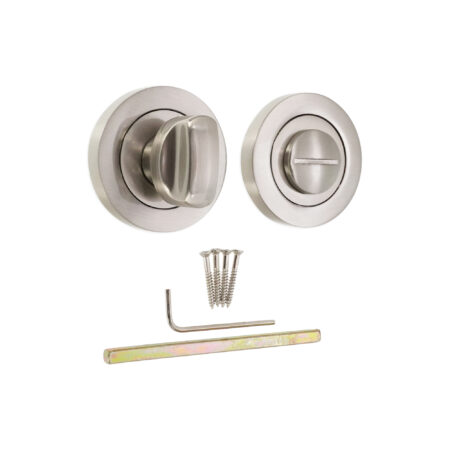 Spira Brass Satin Nickel Standard Turn & Release Door Hardware - Image 4