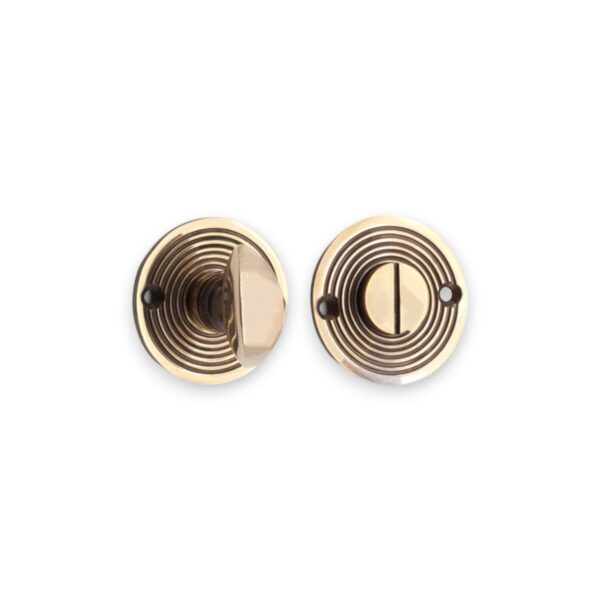 Spira Brass Brass Beehive Turn & Release Aged Door Hardware - Antique Brass