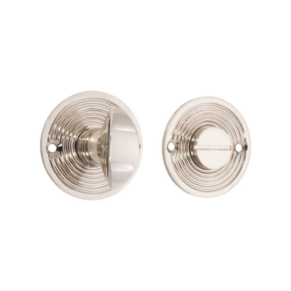 Spira Brass Polished Nickel Beehive Turn & Release Door Hardware