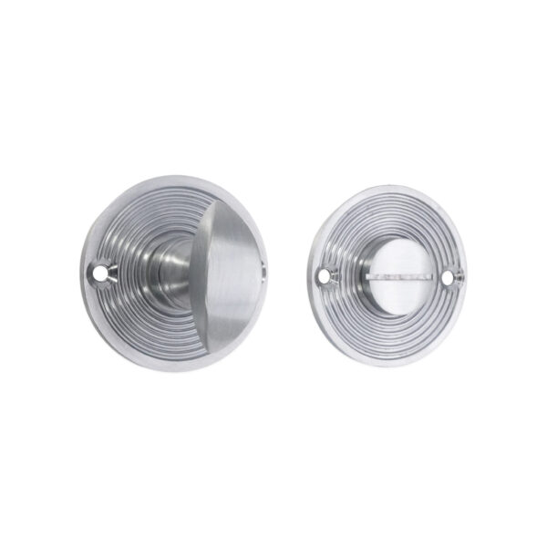 Spira Brass Satin Chrome Beehive Turn & Release Door Hardware
