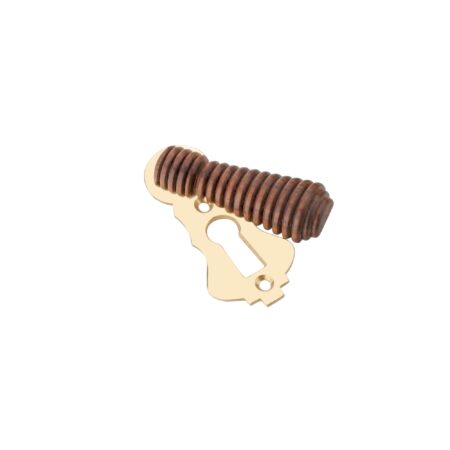 Spira Brass Rosewood Beehive Escutcheon Aged Brass - Antique Brass