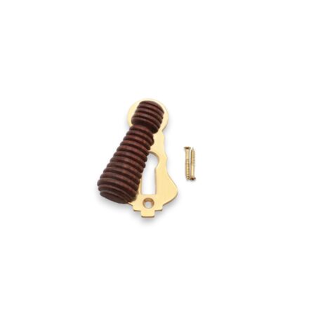 Spira Brass Rosewood Beehive Escutcheon Aged Brass - Antique Brass - Image 4