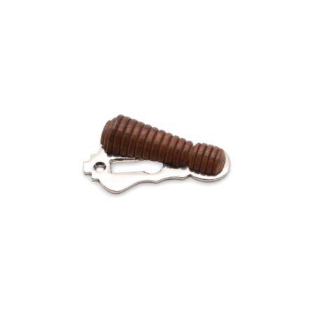 Spira Brass Rosewood Beehive Escutcheon Polished Nickel - Image 2