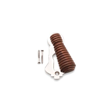 Spira Brass Rosewood Beehive Escutcheon Polished Nickel - Image 4