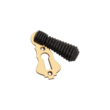Spira Brass Ebonised Beehive Escutcheon Aged Brass - Antique Brass