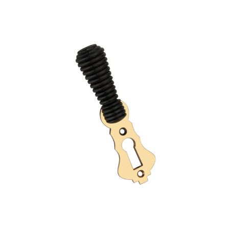 Spira Brass Ebonised Beehive Escutcheon Aged Brass - Antique Brass - Image 2