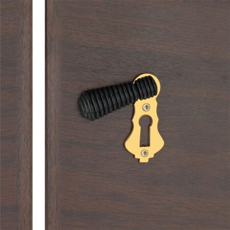 Spira Brass Ebonised Beehive Escutcheon Aged Brass - Antique Brass - Image 3