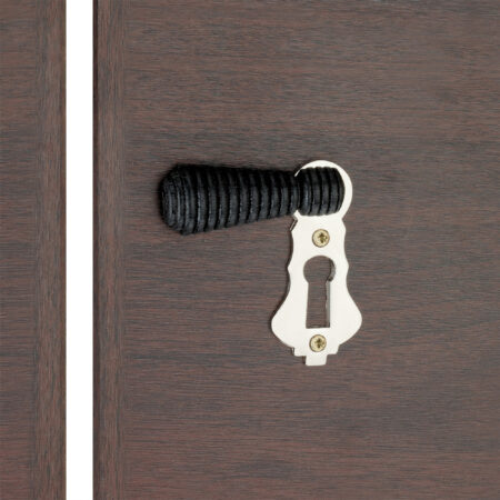 Spira Brass Ebonised Beehive Escutcheon Polished Nickel - Image 3
