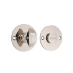 Polished Nickel Hammered Lady Turn & Release Door Hardware
