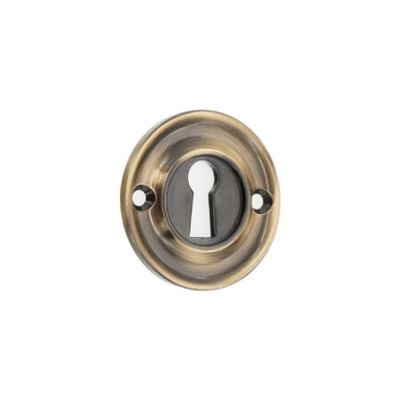 Spira Brass Slimline Standard Escutcheon Antique Brass