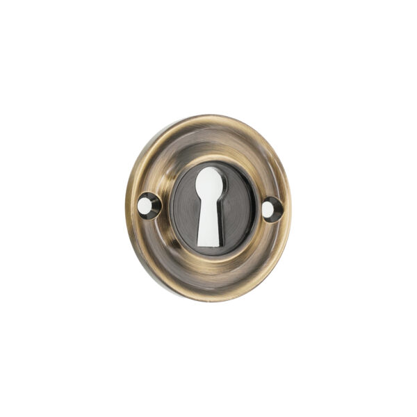 Spira Brass Slimline Standard Escutcheon Antique Brass