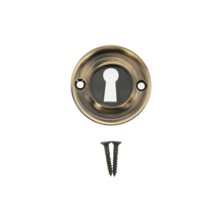 Spira Brass Slimline Standard Escutcheon Antique Brass - Image 4