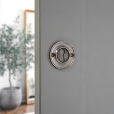 Spira Brass Slimline Standard Escutcheon Antique - Image 3