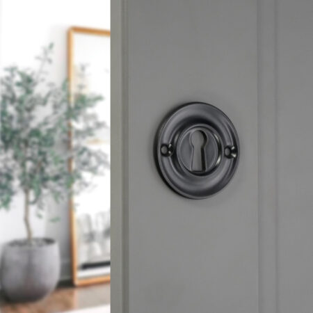 Spira Brass Slimline Standard Escutcheon Matt Black - Image 3
