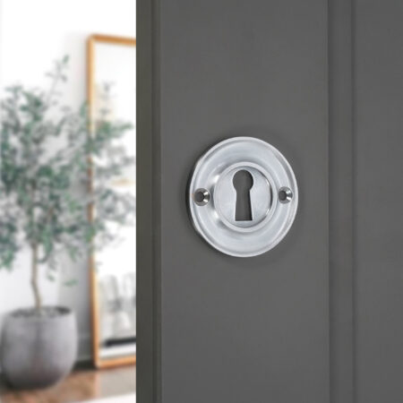 Spira Brass Slimline Standard Escutcheon Satin Chrome - Image 3
