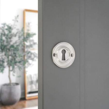 Spira Brass Slimline Standard Escutcheon Satin Nickel - Image 3