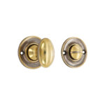 Slimline Turn & Release Aged Brass