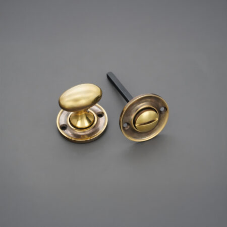 Slimline Turn & Release Aged Brass - Image 3