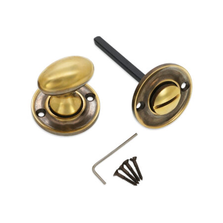 Slimline Turn & Release Aged Brass - Image 4
